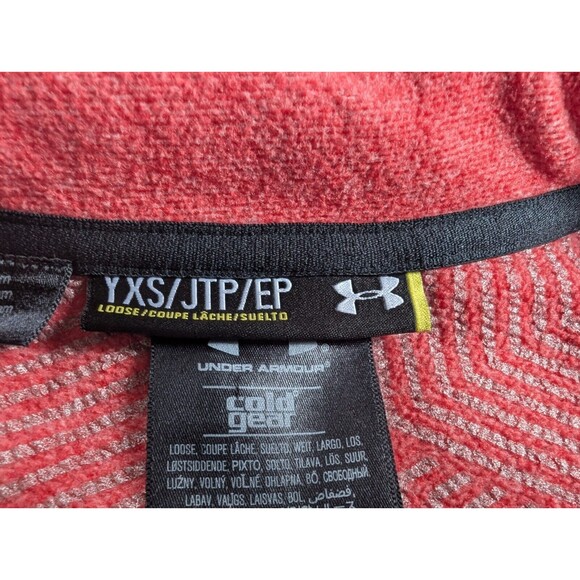 Under Armour Cold Gear Insulated Zip Up Vest Light Weight Red Youth XS - Picture 7 of 8